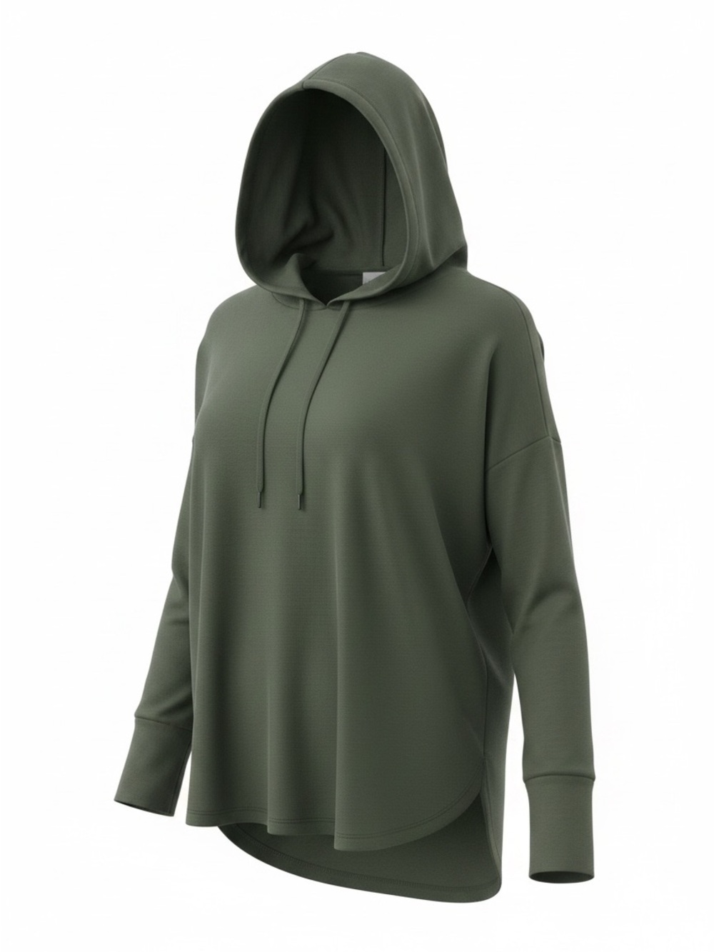 Free Press Olive Green Hacci Knit Hoodie
